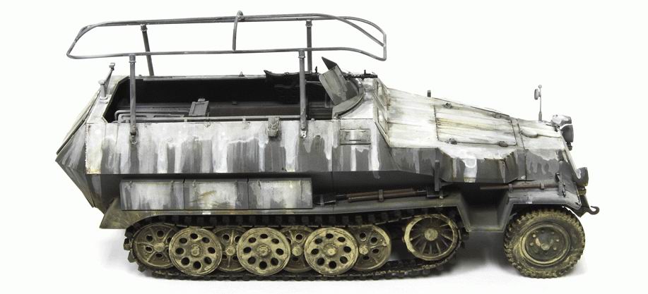 afv club 35s50 1/35 ww ii德国.陆军sd.kfz.251/3ausf.c指挥半履带车