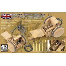 AFV CLUB 35264 1/35 WW II英國陸軍坦克加掛油彈拖車及彈藥箱,加油幫浦含金屬砲彈