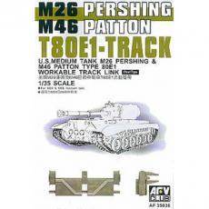 AFV CLUB 35036 1/35 美國陸軍 M-26/M-46坦克適用T80E1全鋼製鏈接履帶