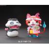 BANDAI 196425 妖怪手錶# 土龍 & 地縛貓 Nya-KB Cheering Stage Set Tsuchinoko Panda & Jibanyan