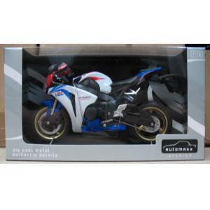 AOSHIMA 088463 1/12 AUTO MAXX系列--本田機車 CBR-1000RR摩托車/白&紅色