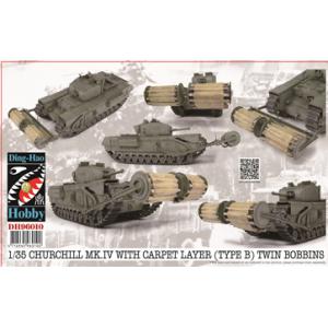 DING-HAO HOBBY DH-96010 1/35 二戰英國陸軍 '邱吉爾'MK.IV席捲車B型@@