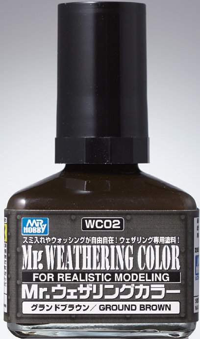 GUNZE  WC-02  擬真風化漆 土棕色 MR.WEATHERING COLOR/GROUND BRO