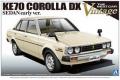 AOSHIMA 009840 1/24 豐田汽車 KE70 COROLLA DX早期生產型轎車