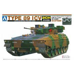 AOSHIMA 000793 1/48 日本.陸上自衛隊 TYPE-89步兵戰車/可線控