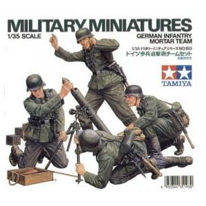 TAMIYA 35193 1/35 WW II德國.陸軍 迫擊砲射擊步兵人物