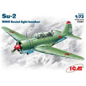 ICM 72081 1/72 WW II蘇聯.空軍 蘇愷公司SU-2戰鬥轟炸機