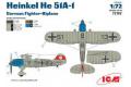 ICM 72193 1/72 WW II德國.空軍 亨克爾公司HE-51A-1戰鬥機