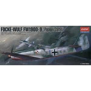 ACADEMY 1611 1/72 WW II德軍 FW-190.D9戰鬥機/Papagei Staffel塗裝式樣