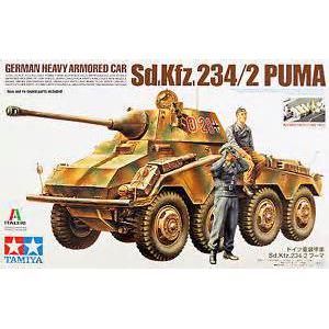 TAMIYA 37018 1/35 WW II德國.陸軍 Sd.Kfz.234/2'彪馬'輪型裝甲車