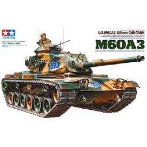 TAMIYA 35140 1/35 美國.陸軍 M-60A3'巴頓'坦克(附美國陸軍現用野戰裝備)