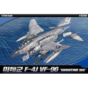 ACADEMY 12515 1/72 美國.海軍 F-4J'鬼怪/幽靈II'戰鬥轟炸機/VF-96中隊SHOWTIME 100式樣