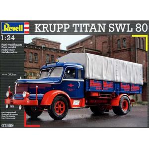 REVELL 07559 1/24 德國 克虜伯公司 泰坦KRUPP TITAN廠 SWL80卡車