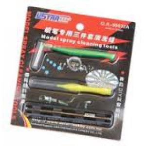 U-STAR UA-90032A 噴筆專用三件清洗組 MODEL SPRAY CLEANING TOOLS