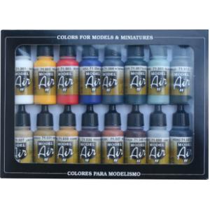 西班牙AV 71178 水性噴塗漆-基本色套組16色 Basic Color Pack