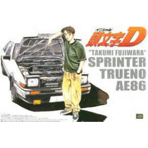AOSHIMA 003206 1/24 頭文字D系列--豐田汽車 AE86轎跑車/騰原拓海.改裝前式樣