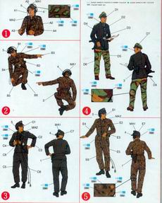 DRAGON 6014 1/35 WW II德國.陸軍 1944-45年坦克兵乘員人物組