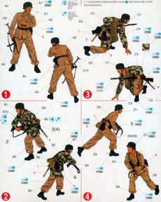 DRAGON 6094 1/35 WW II德國.陸軍 機降突擊兵與傘兵人物組