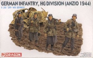 DRAGON 6158 1/35 WWII德國.陸軍 1944年'安其奧/ANZIO'戰役 '國防軍第6空降兵/HG師'步兵人物組/