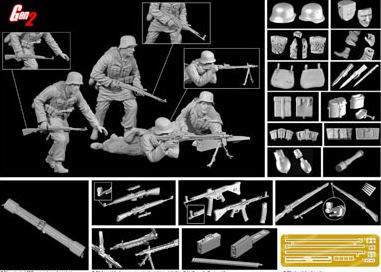 DRAGON 6372 1/35 1943-45年東線戰役冬季維京師擲彈兵人形組