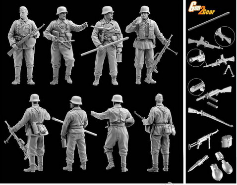 DRAGON 6703 1/35 WW II德國.陸軍 1940年西部戰線進行曲人物