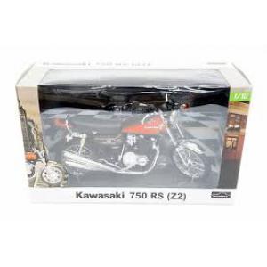 AOSHIMA 080955 1/12 完成品--川崎機車 750RS(Z2)摩托車/黑&橘色