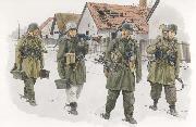 DRAGON 6194- 1/35 WW II德國.陸軍 1945年駐匈亞利維京師裝甲擲彈兵人物組
