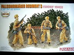 DRAGON 6195 1/35 WW II德國.陸軍 1943年'西西利'戰役第3傘兵營人物組