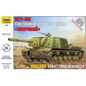 ZVEZDA 5026 1/72 WW II蘇聯.陸軍 ISU-152坦克殲擊車