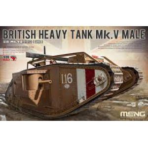 MENG MODELS TS-020 1/35 WW I英國.陸軍 '馬克'MK.V重型坦克(雄性)