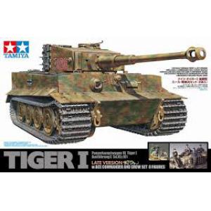 TAMIYA 25401 1/35 WW II德國.陸軍 Sd.Kfz.181'老虎I'後期生產型坦克帶坦克兵人物