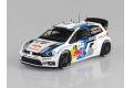 AOSHIMA 097373-BEL-005 1/24 福斯汽車 POLO R轎跑車/2013年拉力賽事.紅牛車隊樣式