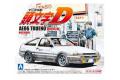 AOSHIMA 008966 1/32跑車系列-頭文字D#01.豐田汽車 AE86轎跑車/騰原拓海/免膠水黏合