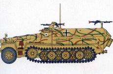 DRAGON 7223 1/72 WW II 德國.陸軍 Sd.Kfz.251C運兵半履帶車