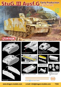 DRAGON 7354 1/72 WW II德國.陸軍 StuG.IIIAusf.G三號G早期生產型帶側裙突擊炮