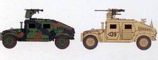 DRAGON 7295 1/72 美國.陸軍 M-1114 '悍馬'車1+1組合