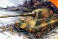 DRAGON 7240 1/72 WW II德國.陸軍 Sd.Kfz.182'老虎II'帶亨舍爾砲塔坦克
