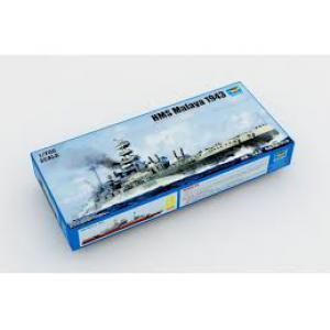 TRUMPETER 05799 1/700 WW II英國.海軍 '馬來亞'戰列艦/1943年