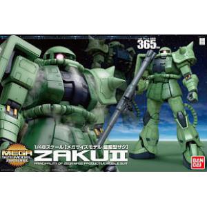 BANDAI 169480 1/48 Mega Size-綠薩克量產型 週年版 Zaku II