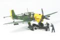 TAMIYA 37008 1/48 WW II德國.空軍 容克斯公司JU-87.B2'斯圖卡'俯衝轟炸機帶炸彈搭載人員組