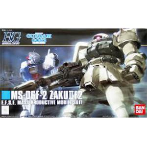 BANDAI 5057745 1/144 HGUC版#107  MS-06F-2 蕯克/連邦式樣 ZAKU II F2