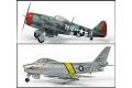 ACADEMY 12530 1/72 美國.空軍 P-47D'雷霆'戰鬥機&F-86E'軍刀'戰鬥機/GABRESKI塗裝式樣