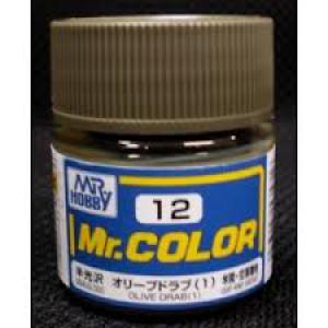 GUNZE GC-012  硝基/洋乾漆-012橄爦綠-1(半光澤) OLIVE DRAB(1)