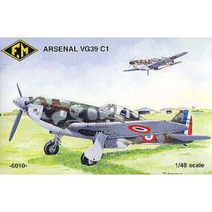 FONDERIE MINIATURE 6010 1/48 二戰法國空軍 ARSENAL-VG39-C1戰鬥機 @@