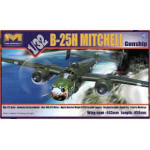 HK MOLDELS 01E03 1/32 WW II美國.陸軍 B-25J'米契爾'炮艇機