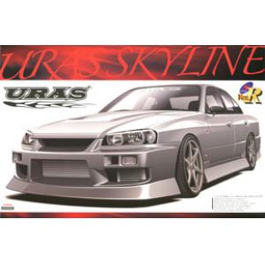 AOSHIMA 000205 1/24 日產汽車 URAS ER34 Skyline 轎車