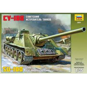 ZVEZDA 3531 1/35 WW II蘇聯.陸軍 SU-100坦克殲擊車