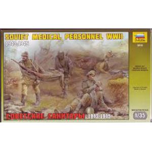 ZVEZDA 3618 1/35 WW II蘇聯.陸軍 1943-45年醫護兵人物