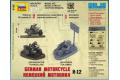 ZVEZDA 6142 1/72 WW II德國陸軍 R-12軍用摩托車與人物