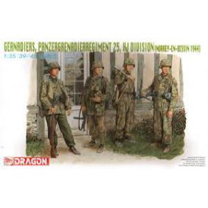 DRAGON 6110 1/35 WW II德國.陸軍 1944年'諾曼地/NORMANDY''第25裝甲擲彈兵/HJ'師步兵人物組